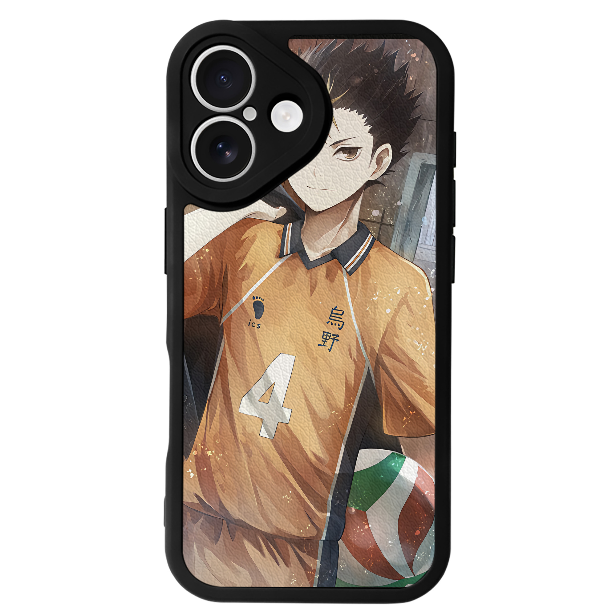 （画像用） ハイキュー!! Haikyu!! 【iPhone 16シリーズ対応】シリコンスマホケース（レザー調） 材質：シリコン